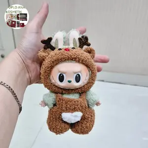 Labubu Dress Up Christmas Deer / Baju Labubu Natal Rusa / Labubu Clothes Deer / Labubu Santa Deer