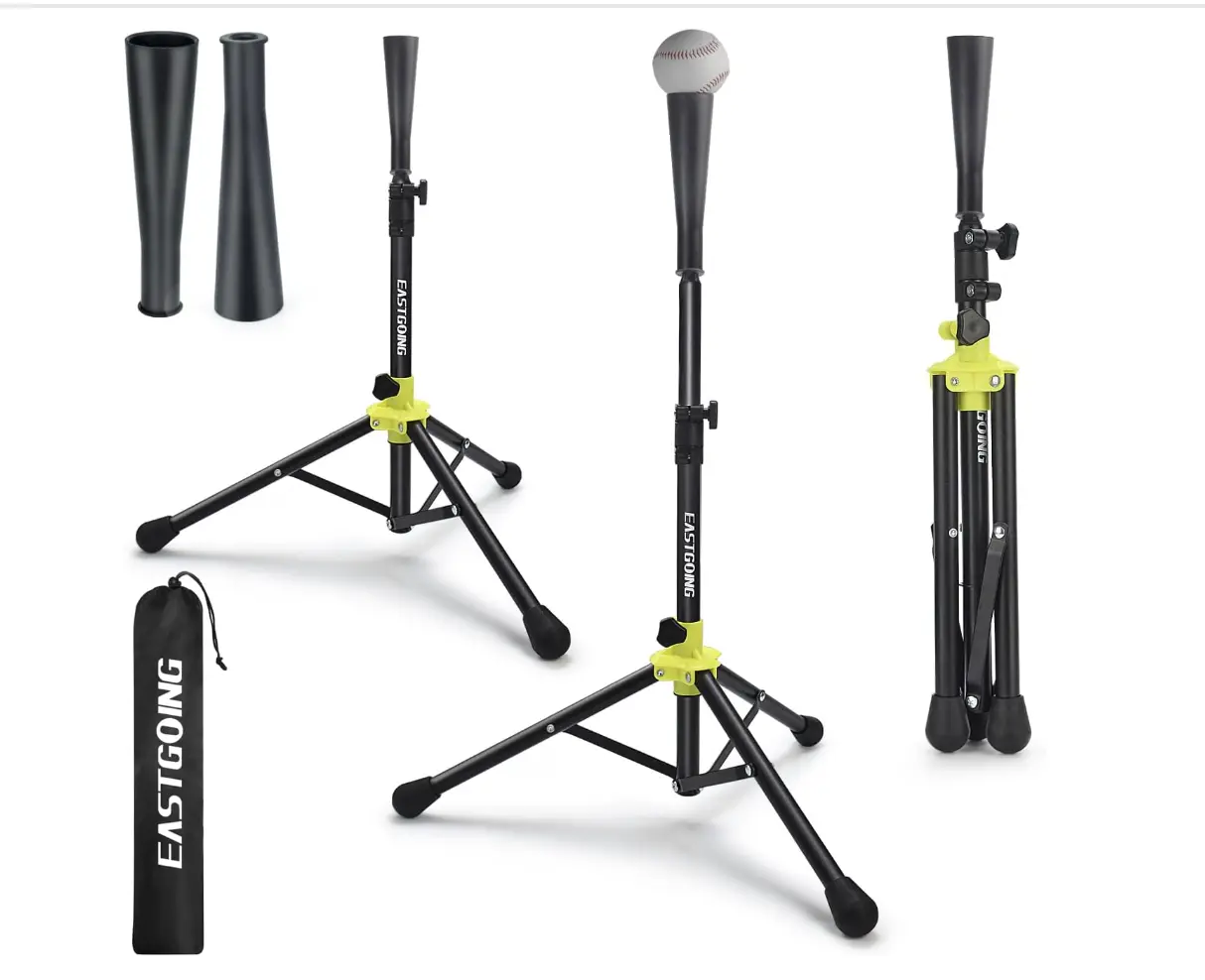 Eastgoing Heavy Duty Baseball and Softball Portable Travel Batting Tee