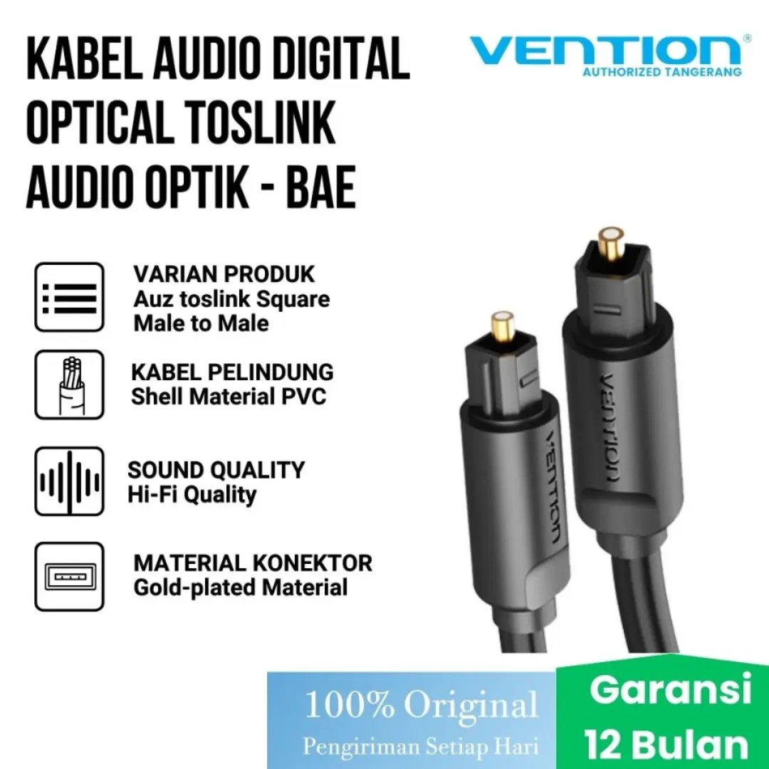 Vention Kabel Audio Digital Optical Toslink Audio Optik - BAE