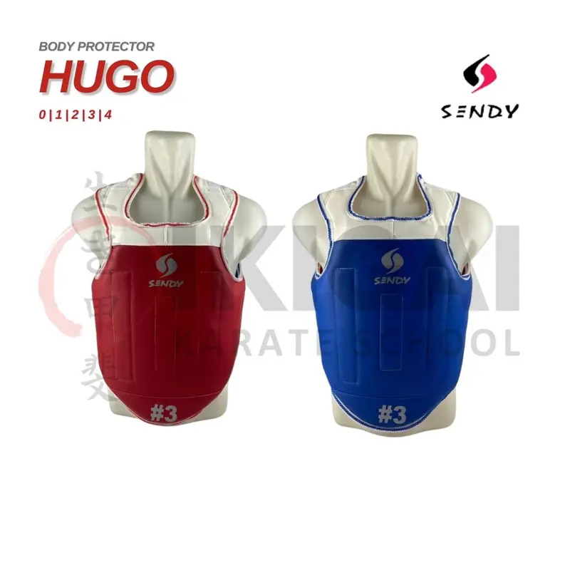 SENDY HUGO BODY PROTECTOR Pelindung Badan Taekwondo Dua Sisi Bolak Balik 0