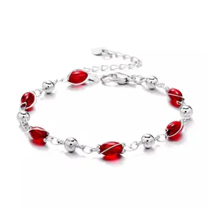 Gelang Wanita Batu Kristal Crystal Warna Warni