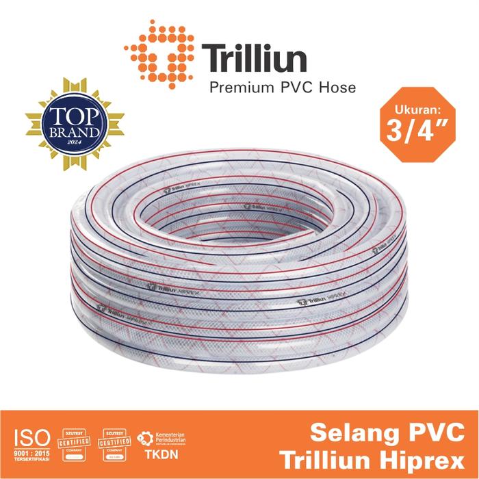 Gambar Selang Air PVC Trilliun Hiprex 3/4" Inch - 5 Meter dari Trilliun Kab. Pasuruan Tokopedia