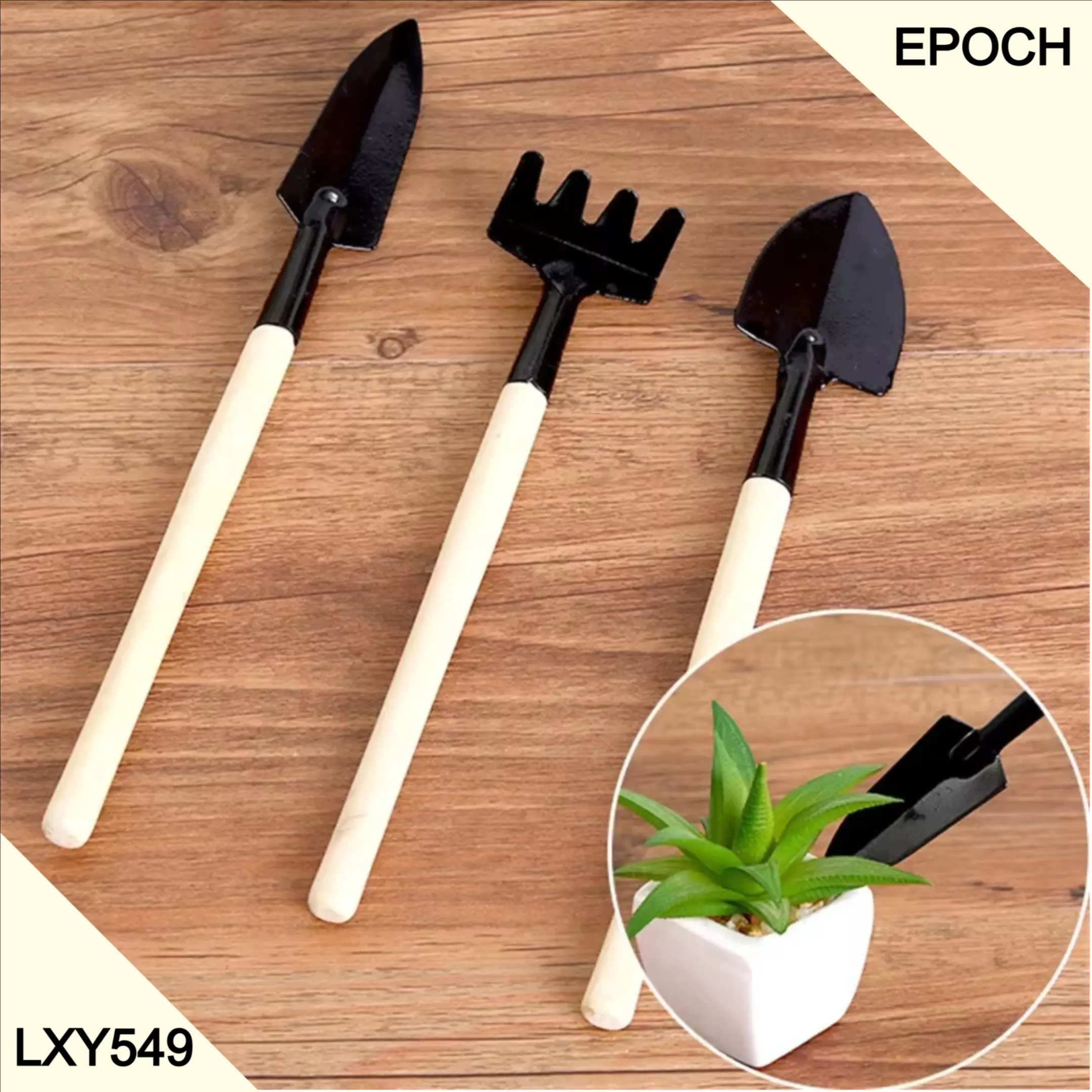 Sekop Taman Mini Set 3 PCS Garpu Berkebun Kebun