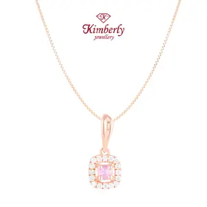 Liontin Berlian Batu Pink Sapphire KPD1169911 - Kimberly Jewellery