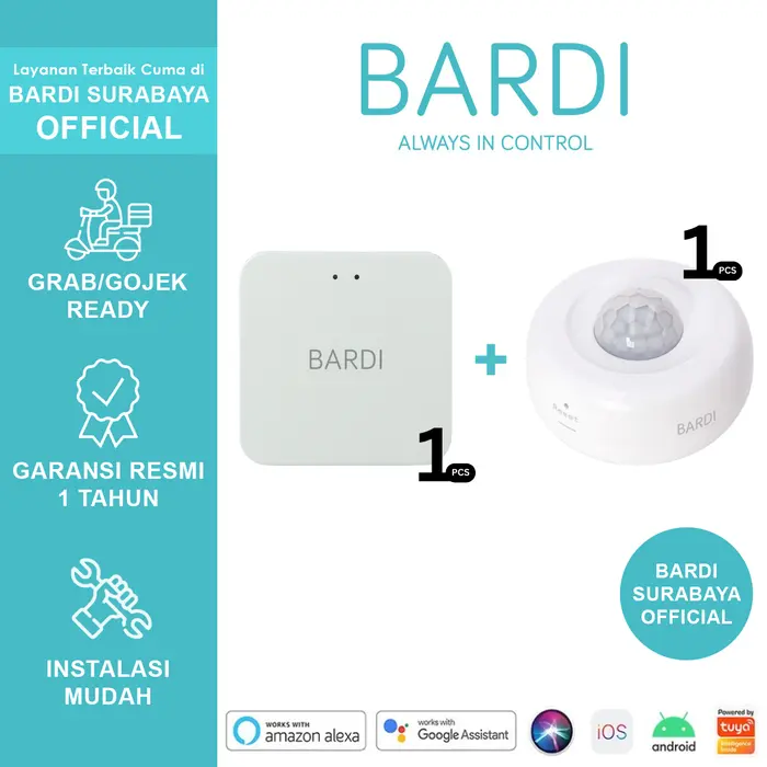 Gambar BARDI Smart Zigbee PIR Motion Sensor Gerak - PIR Motion Only dari BARDI Surabaya Official Kota Surabaya 3 Tokopedia