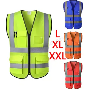 Safety Vest Proyek Polyester / Rompi proyek Safety Polyester - Hijau