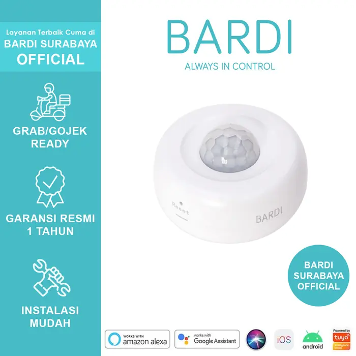 Gambar BARDI Smart Zigbee PIR Motion Sensor Gerak - PIR Motion Only dari BARDI Surabaya Official Kota Surabaya 2 Tokopedia