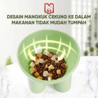 Gambar MUI TP Mangkuk Tempat Makan Kucing Tinggi Wadah Makan Anabul Pet Feeder Bowl High Raised M44 - Hijau dari MUI INDO Kab. Tangerang 5 Tokopedia