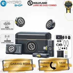 Hollyland Lark M2 Combo Type C Lightning Duo Wireless Mic Camera HP / Hollyland Lark M 2
