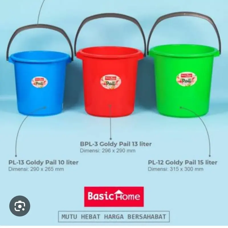 Ember 23L LION STAR Basic Home/ Ember Plastik tanpa Tutup 6 Galon 5