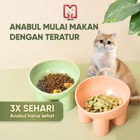 Gambar MUI TP Mangkuk Tempat Makan Kucing Tinggi Wadah Makan Anabul Pet Feeder Bowl High Raised M44 - Hijau dari MUI INDO Kab. Tangerang 4 Tokopedia