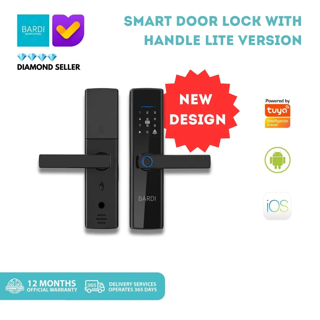 BARDI Smart Door Lock with Handle RFID Fingerprint (Lite Version)