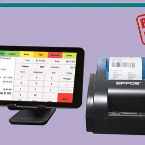 mesin kasir tabled 8 inch + printer penjualan  offline  & ONLINE  GOFOOD,grabmercant,shope