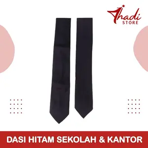 [TERMURAH] Dasi Seragam Sekolah Hitam Dasi Panjang Polos