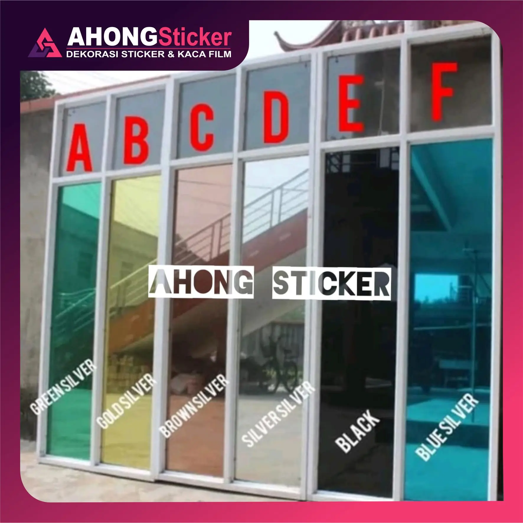 KACA FILM CERMIN/KACA FILM RIBEN/KACA FILM ONE WAY/KACA FILM ONEWAY