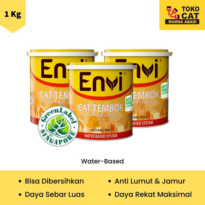 Gambar Cat Tembok Envi 1 Kg - Cat Wangi dari Warna Abadi Bogor Kota Bogor Tokopedia