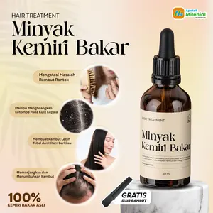 MINYAK KEMIRI BAKAR ORIGINAL 100% ASLI TANPA CAMPURAN / Memanjangkan & Menumbuhkan Rambut dan Menebalkan Alis Mata
