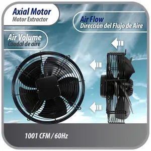 Axial Fan motor kipas dinamo untuk condensor condenser Cold Room Chiller ruang pendingin 1 - 3 P Phase 220V 380V 12" 14" 16" 18" 20" 12 14 16 18 20 inch