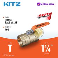 Gambar KITZ Brass Ball Valve Fig. 400 T , 1 1/4" - 32A - 32mm , Drat / Screw - SATUAN dari KITZ valve Kota Administrasi Jakarta Pusat 1 Tokopedia