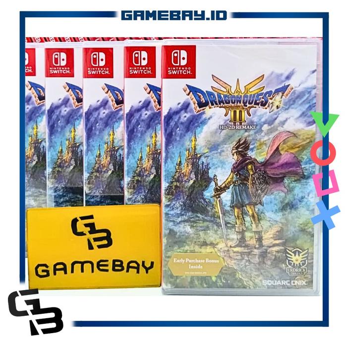 Gambar Nintendo Switch Dragon Quest 3 HD - 2D Remake Standard Edition - EURO dari GameBayID Kota Administrasi Jakarta Barat Tokopedia