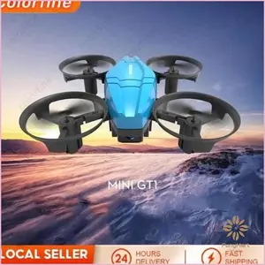 FuniMart- Drone Mini Drone Micro GT1 Drone Gt1 Rolling 360derajat Rotatable Mini Drone Mainan Anak 2.4g Remote Control Flat Quadcopter