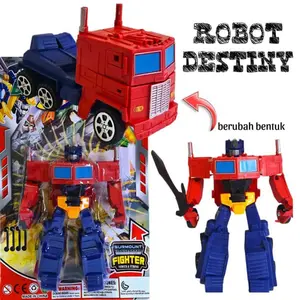 Mainan Robot Anak Transformers Destiny Optimus Prime Bisa Berubah Jadi Mobil