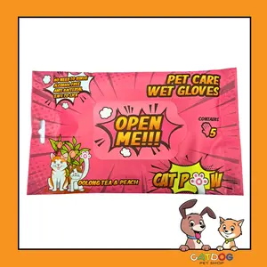 CATPOW Pet Care Wet Gloves Isi 5 pcs Sarung Tangan Mandi Kucing & Anjing