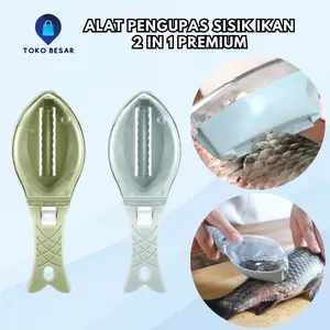 Alat Pembersih Pengikis Pengupas Sisik Ikan 2 in 1