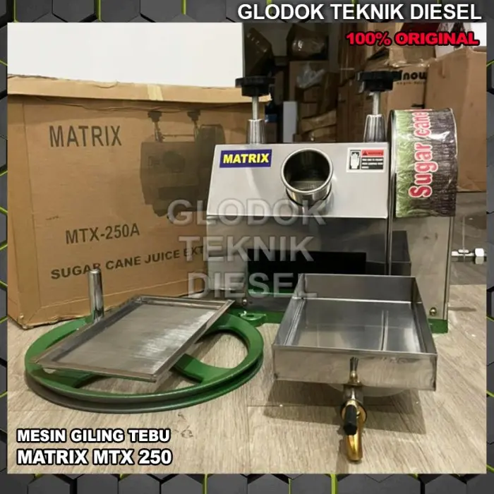 Mesin Gilingan Peras Sari Tebu + Rangka + Engine Penggerak Bensin GX 200 Sugar Cane Machine 250 A C Original Terbaik 4