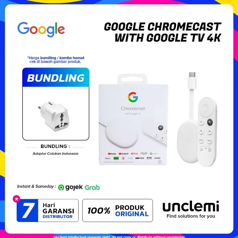 Google Chromecast with Google TV 4K Original BNIB