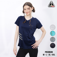 Gambar BPP SALA CEWE Baju Olahraga Wanita Premium Dewasa Kaos Badminton Cewe Jersey Running Cewek Polos - CSWCEWEWINS-SIL, M dari Dongasport Kota Tangerang Selatan 1 Tokopedia