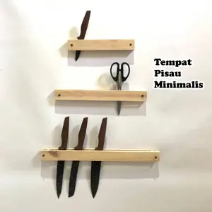 Tempat Pisau Dapur Minimalis Wadah Penyimpanan Pisau Tempat Pisau Kayu