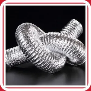 Gemmal- Pipa Exhaust Alumunium 3/4/5/6/8/10/12/14 inch Cerobong Asap Flexible PROFLEX Dapur Mesin Pengering Laundry Penyedot Asap Dapur Cooker Hood Ducting Blower Penghisap Ventilating Fan Laser Cutting CNC Plasma