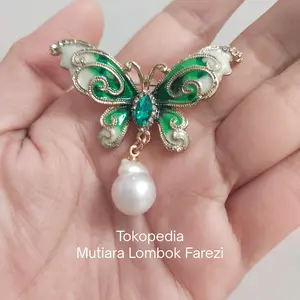 Bros Mutiara LAUT berat 2,300 gr Mutiara Lombok Mutiara Original Asli