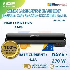 MESIN LAMINATING BLUEPRINT LM125A Hot & Cold LAMINATING MACHINE A4 F4 (BP-LM125A)