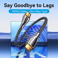 Gambar Vention Kabel HDMI Male to Male HD 4K Vention Audio Video Sync Braided Cable - ALL Braided, 0.5M dari XLink Jakarta Kota Administrasi Jakarta Barat 1 Tokopedia