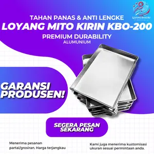 loyang kue kering ukuran 30x25×2cm/loyang oven kirin kbo 200rab/pas
