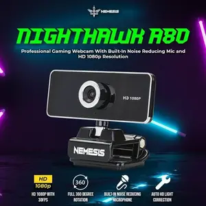 NYK Nemesis A80 Live Streaming Webcam Night Hawk HD 960P Game Gaming
