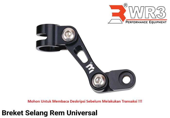 Gambar Breket Bracket / Klem Selang Rem Depan WR3 Universal Ninja 250 Fi 150RR R25 CBR 250RR Nmax Xmax Aerox - Single B.Black dari WR3 Kota Administrasi Jakarta Barat 4 Tokopedia