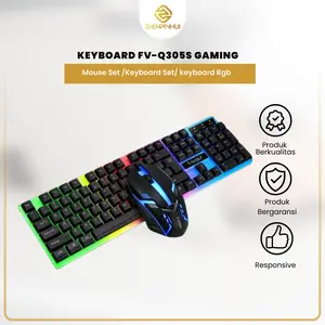 KEYBOARD Gaming Keyboard FV-Q305S SET Keyboard dan Mouse/Mouse Set /Keyboard Set/ keyboard Rgb