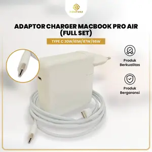 Adaptor/Charger Macbook Pro/AIR 13 14 M2 2021 2022 A2518 A2425 TYPE C 30W/61W/87W/96W GARANSI 1 TAHUN