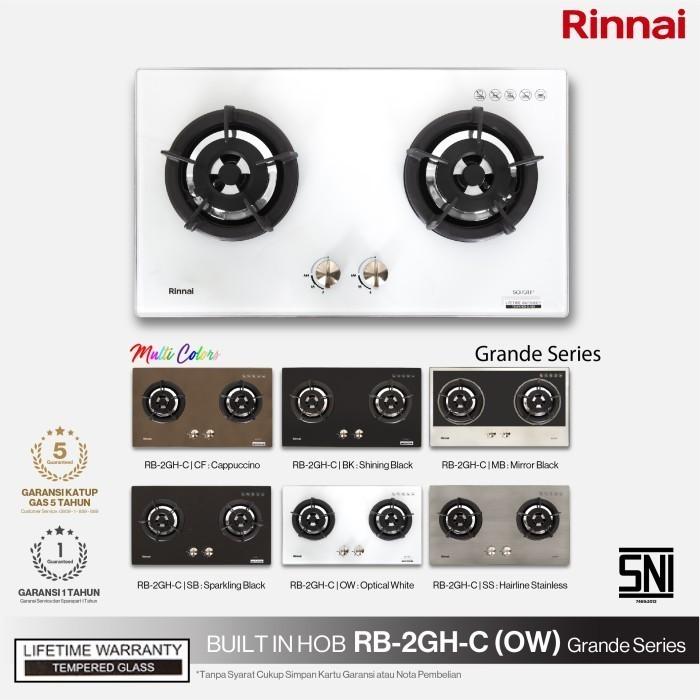 Gambar Kompor Rinnai RB-2GH-C RB2GHC RB 2 GH C MB BK SS OW SB CF - RB2GHCOW dari Floren Electronic Kota Administrasi Jakarta Selatan Tokopedia
