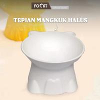 Gambar TP Focat Tempat Makan Hewan Kaki Tinggi M92 Pet Feeder Pet Bowl - Sedang - Putih dari Focat Indonesia Kab. Tangerang 5 Tokopedia
