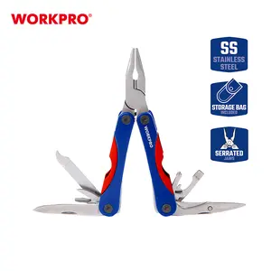 WORKPRO WP382017 12-In-1 Mini Multi-Purpose Pliers (Pisau Serbaguna)