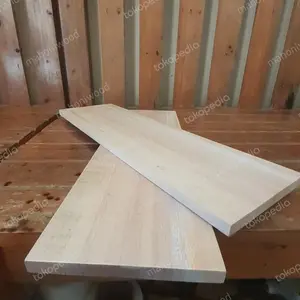 papan ambalan rak dinding, kayu mahoni 40x12x1,5cm