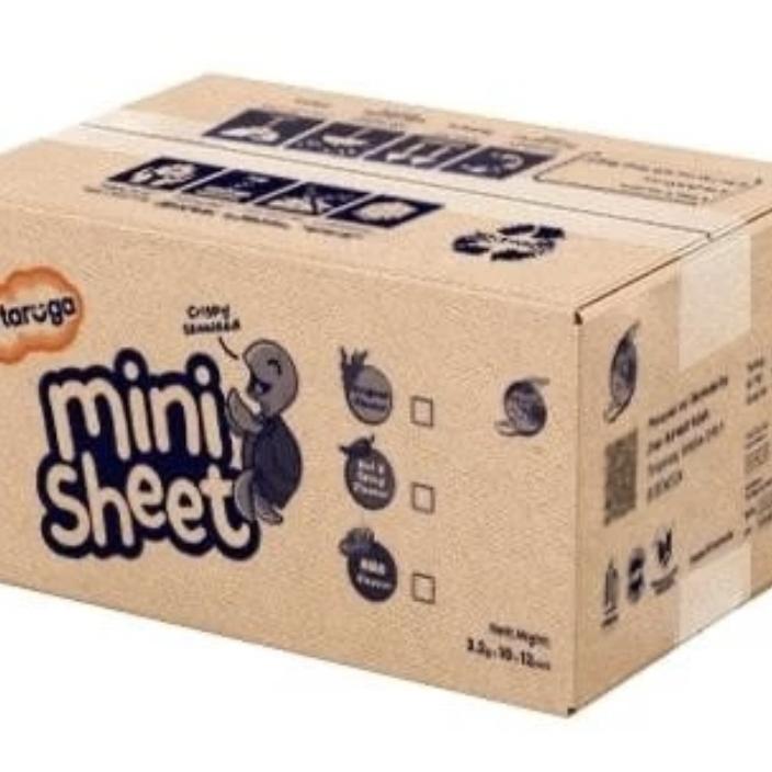 Tartaruga Mini Sheet 3 RASA / BBQ / ORIGINAL / PEDAS /  Snack Rumput Laut / Makanan Crispy / Nori Seaweed