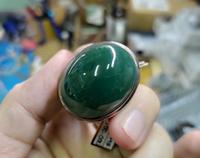Gambar Batu Natural Garut Chrome Chalcedony GRT008 Hijau Solid Super Mumbul Jumbo Ikatan Perak dari CNC phoneshop Kota Administrasi Jakarta Pusat 5 Tokopedia