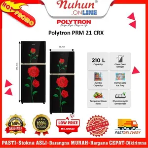 KULKAS 2 PINTU POLYTRON 170 LITER PRM-21CRX