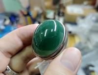 Gambar Batu Natural Garut Chrome Chalcedony GRT008 Hijau Solid Super Mumbul Jumbo Ikatan Perak dari CNC phoneshop Kota Administrasi Jakarta Pusat 1 Tokopedia