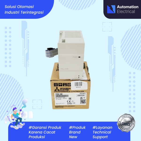 Jual FX3U-4AD PLC Mitsubishi Analog Input Module - Jakarta Utara ...